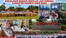 Kepala SMA Negeri 4 Kerinci, Nelly Afriyanty, S.Si., M.Pd, didampingi personel Satbinmas Polres Kerinci saat membuka Sosialisasi Budaya Sekolah dan Masa Pengenalan Lingkungan Sekolah (MPLS) bagi peserta didik baru Tahun Ajaran 2026/2027 di lapangan SMA Negeri 4 Kerinci
