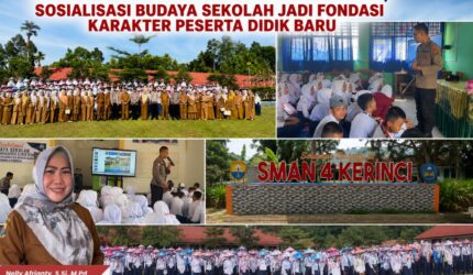 Kepala SMA Negeri 4 Kerinci bersama Satbinmas Polres Kerinci membuka Sosialisasi Budaya Sekolah dan MPLS Tahun Ajaran 2026/2027.
