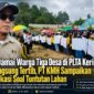 Masyarakat Desa Pulau Pandan, Karang Pandan, dan Pengasih Lama menggelar aksi damai di pintu masuk PLTA PT Kerinci Merangin Hidro pada Sabtu (18/7/2026) untuk menyampaikan tuntutan terkait ganti rugi lahan. Aksi berlangsung aman, tertib, dan mendapat pengamanan dari Polres Kerinci, Kodim 0417/Kerinci, serta petugas keamanan perusahaan.