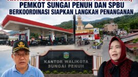 Direktur SPBU Desa Pelayang Raya bersama Pemerintah Kota Sungai Penuh menyatakan siap berkolaborasi mengatasi kemacetan akibat antrean BBM Solar, sekaligus memastikan pelayanan kepada masyarakat berjalan tertib, aman, dan lancar.