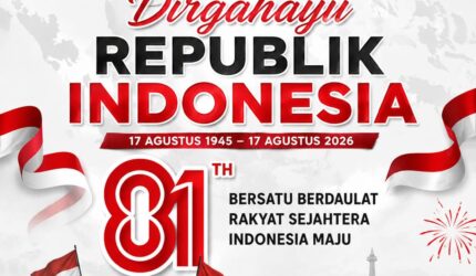 Ucapan Dirgahayu HUT RI ke-81 dari K3S Kecamatan Pondok Tinggi Kota Sungai Penuh