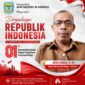 Kepala SMP Negeri 18 Kerinci, Arsa Dunas, S.Pd., menyampaikan ucapan Dirgahayu Republik Indonesia dalam rangka HUT RI ke-81.