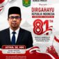 Kepala BKPSDM Kota Sungai Penuh Affan, SE, MM menyampaikan ucapan Dirgahayu Republik Indonesia ke-81 dengan semangat persatuan dan pembangunan daerah.