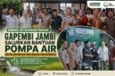 GAPEMBI Jambi menyerahkan bantuan pompa air kepada kelompok tani binaan Tani Merdeka untuk mendukung pengairan lahan dan memperkuat ketahanan pangan di Provinsi Jambi.