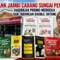 Pimpinan Bank Jambi Cabang Sungai Penuh Hj. Dessi Ervina, S.E., M.M., menyampaikan perkembangan layanan perbankan serta berbagai promo dan program Bank Jambi