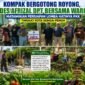 Kades Tanjung Bunga Afrizal DPT bersama perangkat desa dan masyarakat bergotong royong menata Kebun PKK serta menanam berbagai jenis sayuran dan tanaman obat sebagai persiapan Lomba Hatinya PKK tingkat Kota Sungai Penuh.
