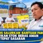 Pimpinan Bulog Cabang Sungai Penuh Fahmi Hafiza Siregar bersama Asisten Manager Administrasi dan Keuangan Eka Wijaya serta Asisten Manager Pengadaan dan Operasional Haryadi saat diwawancarai awak media di Kantor Cabang Bulog Sungai Penuh-Kerinci