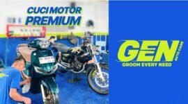 GEN Autocare di Desa Gedang, Sungai Penuh, menawarkan layanan cuci motor dengan konsep baru dan profesional.