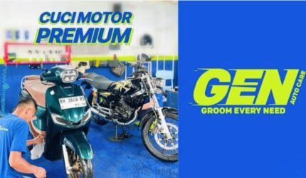 GEN Autocare Sungai Penuh menghadirkan layanan cuci motor konsep baru dan profesional