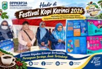 DPPKBP3A Kabupaten Kerinci turut memeriahkan Festival Kopi Kerinci 2026 dengan menyampaikan edukasi tentang penguatan keluarga, 8 Fungsi Keluarga, pemberdayaan perempuan dan perlindungan anak.
