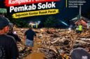 Kondisi kawasan Arosuka, Kabupaten Solok, setelah diterjang galodo pada Senin malam (21/9/2026). Material lumpur, batu, kayu dan puing berserakan di sejumlah titik.