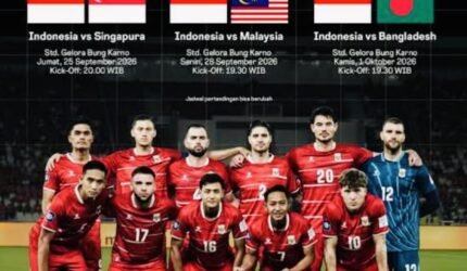Jadwal Timnas Indonesia di FIFA ASEAN Cup 2026