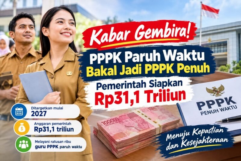 Ilustrasi PPPK paruh waktu. Pemerintah menyiapkan anggaran sekitar Rp31,1 triliun untuk mendukung rencana pengalihan menjadi PPPK penuh waktu mulai 2027.