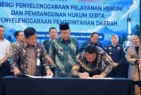 Wali Kota Sungai Penuh Alfin, S.H., menghadiri Sosialisasi Kekayaan Intelektual dan Launching Jambi IP Ecosystem yang dirangkaikan dengan penandatanganan kerja sama bersama Kanwil Kementerian Hukum Jambi, Kamis (24/9/2026), di Swiss-Belhotel Jambi.
