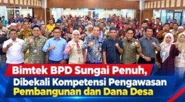 anggota BPD se-Kota Sungai Penuh mengikuti Bimtek Fungsi dan Tugas BPD dalam Pengawasan Pembangunan dan Pengelolaan Dana Desa di Grand Hotel Kota Jambi
