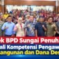 anggota BPD se-Kota Sungai Penuh mengikuti Bimtek Fungsi dan Tugas BPD dalam Pengawasan Pembangunan dan Pengelolaan Dana Desa di Grand Hotel Kota Jambi