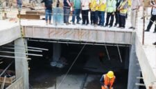 Wali Kota Sungai Penuh Alfin meninjau progres pembangunan Pasar Beringin Jaya dan meminta pekerjaan segera dipercepat.