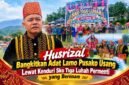 Kepala Desa Air Hangat Husrizal bersama Bupati Kerinci Monadi dan sejumlah pejabat serta tokoh masyarakat dalam pelaksanaan Kenduri Sko Tiga Luhah Permenti di Kecamatan Air Hangat Timur