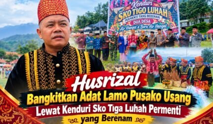 Husrizal menghadiri Kenduri Sko Tiga Luhah Permenti di Air Hangat Kerinci