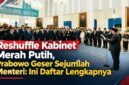 Presiden Prabowo Subianto melantik sejumlah menteri dan wakil menteri Kabinet Merah Putih di Istana Negara, Jakarta,
