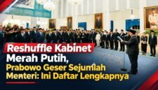 Presiden Prabowo Subianto melantik sejumlah menteri dan wakil menteri Kabinet Merah Putih di Istana Negara, Jakarta,