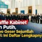 Presiden Prabowo Subianto melantik sejumlah menteri dan wakil menteri Kabinet Merah Putih di Istana Negara, Jakarta,
