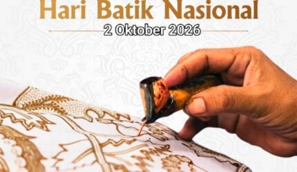 Hari Batik Nasional 2 Oktober 2026 dengan tema Batik Berlayar