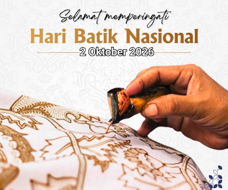 Peringatan Hari Batik Nasional 2 Oktober 2026 mengusung tema “Batik Berlayar” sebagai momentum melestarikan batik Indonesia.