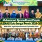 Wali Kota Sungai Penuh Alfin melantik Muhammad Ajmain sebagai Ketua BAZNAS Kota Sungai Penuh periode 2026–2031 di Aula Kantor Wali Kota Sungai Penuh.
