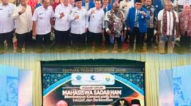 Wali Kota Sungai Penuh Alfin menghadiri penandatanganan MoU bersama Menteri HAM Natalius Pigai terkait penguatan program hak asasi manusia di Jambi. 