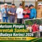 Wakil Bupati Kerinci H. Murison bersama jajaran OPD dan masyarakat saat meninjau kegiatan gotong royong serentak dalam persiapan Festival Budaya Kerinci 2026.