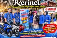 Yamaha CV Sinar Mas Kerinci turut memeriahkan Festival Budaya Kerinci 2026 melalui stan pameran sepeda motor Yamaha. Pengunjung dapat melihat berbagai pilihan tipe motor serta memperoleh informasi promo DP mulai Rp2,4 juta dan angsuran mulai Rp20 ribu per hari sesuai ketentuan pembiayaan yang berlaku.