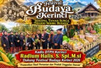 Festival Budaya Kerinci 2026 menjadi momentum untuk memperkenalkan potensi pertanian Kabupaten Kerinci. Kadis DTPH Radium Halis mendukung promosi buah-buahan, sayuran, dan berbagai hasil pertanian lokal agar semakin dikenal luas.