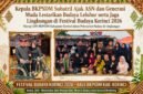 Festival Budaya Kerinci 2026 menjadi momentum memperkuat pelestarian budaya leluhur, kepedulian lingkungan, serta pembentukan sumber daya manusia yang berkarakter di Kabupaten Kerinci.